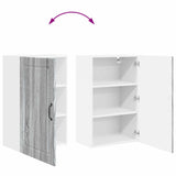 Wall Cabinet PORTO Grey Sonoma 50 x 31 x 80 cm Engineered Wood 885391