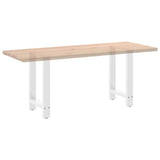 Dining Table Legs White 2 pcs 50x cm Steel 4013301