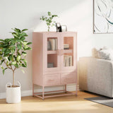 Highboard Pink 68x39x111.5 cm Steel 853363