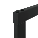 Firewood Rack Black 50x30x209 cm Steel 4018468