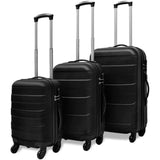 Three Piece Hardcase Trolley Set Black 45.5/55/66 cm 91141