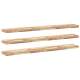 Floating Shelves 3 pcs 120x20x4 cm Untreated Solid Wood Acacia 3279433