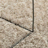 Rug ISTAN High Pile Shiny Look Beige 140x200 cm 375653