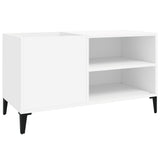 Record Cabinet White 84.5x38x48 cm Engineered Wood 831949