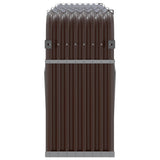 Log Holder Brown 234x45x100 cm Galvanised Steel 364575