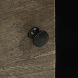 Sideboard Black 80x33x75 cm Solid Wood Mango 4017711