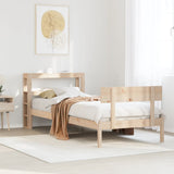 Bed Frame without Mattress 90x200 cm Solid Wood Pine 3305794