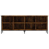 Shoe Cabinet Smoked Oak 131x35x50 cm Engineered Wood 831850