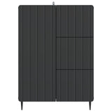 Sideboard with Drawer Black 66 x 34.5 x 91.5 cm Engineered Wood 894396