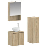 Bathroom Furniture Set 4 pcs Sonoma Oak 3407417