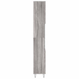 Bathroom Cabinet Grey Sonoma 30x30x190 cm Engineered Wood 831538