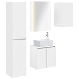 Bathroom Cabinet Set 5 pcs White 53 x 15.5 x 70 cm 3407327
