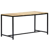 Dining Table 140x70x75 cm Solid Rough Mango Wood 247811