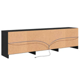 TV Units 2 pcs Black Oak 180 x 34 x 50 cm Engineered Wood 3385630