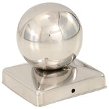 Post Caps 6 pcs Globe Final Stainless Steel 101x101 mm 145496