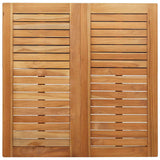 Garden Dining Set 5 pcs Solid Teak Wood and Stainless Steel 3334822