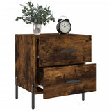 Bedside Cabinets 2 pcs Smoked Oak 40x35x47.5 cm Engineered Wood 827335