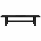 Dining Bench NOAIN 180 x 41 x 45 cm Solid Pine Wood Black 42020916