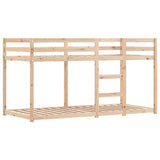Bunk Bed without Mattress White&Black 90x200 cm Solid Wood Pine 3283928