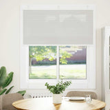Pleated Blind Light Grey 120x150 cm Fabric Width 119.4 cm Polyester 4015351