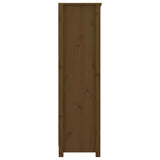 Book Cabinet Honey Brown 80x35x126 cm Solid Wood Pine 821687