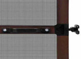 Hinged Insect Screen Manual Brown and Black 120 x 240 cm 42047050