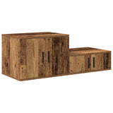 Storage Cabinet 2 pcs Old Wood 118 x 41 x 40 cm Engineered Wood 866665