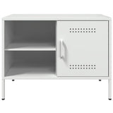 TV Cabinets 2 pcs White 68x39x50.5 cm Steel 843005