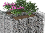 Gabion Raised Bed 2 pcs Silver 3422224