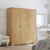 Wardrobe BODO Honey Brown 146 x 53.5 x 173 cm Engineered Wood 42023481