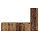 TV Cabinet Set Wall-mounted 3 pcs Old Wood Engineered Wood 3393402