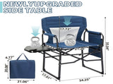 Folding Camping Directors Chair, Portable Folding Outdoor Chair with Built-in Cup Holder, Side 61743827