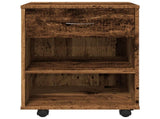 Rolling Cabinet Old Wood 46x36x59 cm Engineered Wood 856660