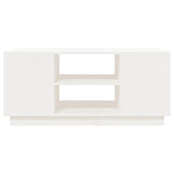 Coffee Table White 90x49x40.5 cm Solid Wood Pine 814400