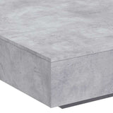 Coffee Table with LED Lights Concrete Grey 100x100x31 cm 836605