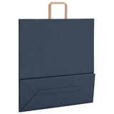 Paper Bags 250 pcs with Handles Blue 45x17x48 cm 4101933