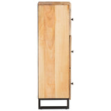 Highboard with Storage Brown 90 x 33 x 75 cm Solid Mango Wood 4018073