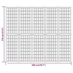 Folding 5-Panel Room Divider Japanese Style 200x170 cm 352085