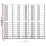 Folding 5-Panel Room Divider Japanese Style 200x170 cm 352085