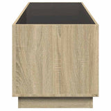 Coffee Table with Infinity LED Sonoma Oak 90x50x50 cm 847667