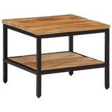 Coffee Table 45x45x35 cm Solid Rough Wood Mango 374067