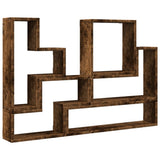 Wall Shelf Smoked Oak 96x12x64 cm Engineered Wood 840804