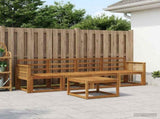 Outdoor Sofa Set 5 pcs Natural Solid Acacia Wood 3384975