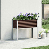Garden Planter Brown 100x45x90 cm Steel 4008971