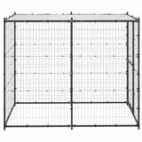 Outdoor Dog Kennel Steel with Roof 110x220x180 cm 150795