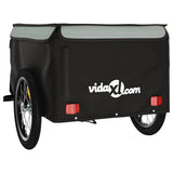 Bike Trailer Black and Grey 45 kg Iron 94084