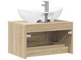Bathroom Furniture Set Sonoma Oak Engineered Wood 3404400