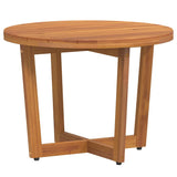 ZNTS Garden Side Table Round Ø55x40 cm Solid Wood Acacia 4108131