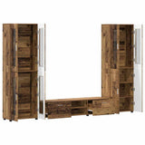 TV Cabinet Set with Shelf FLORIN 3 pcs Old Wood Engineered Wood 3398012