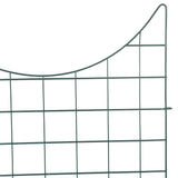Pond Fence Set 8 pcs Green 50 x 80 cm Steel 42017319